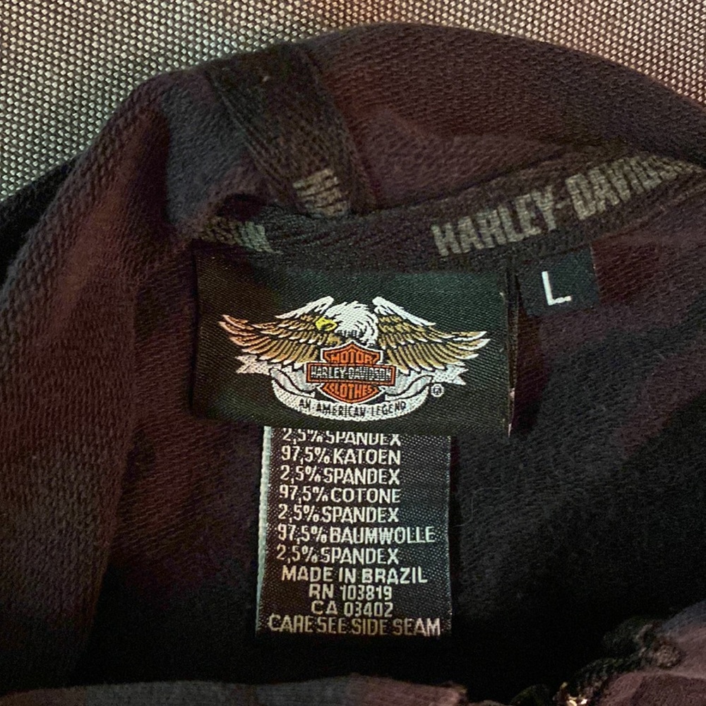 Harley Davidson studded wing hoodie - Picture 3 of 7